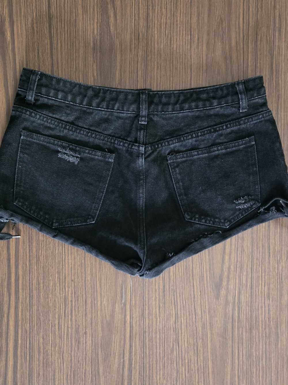 🥀 Dolls Kill Widow Grateful Heart Rose Embroidered Denim Shorts ♥️ - Picture 3 of 3